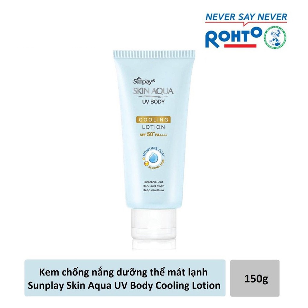 Kem chống nắng dưỡng thể mát lạnh Sunplay Skin Aqua UV Body Cooling Lotion SPF 50+ PA++++ (150g) 4.9