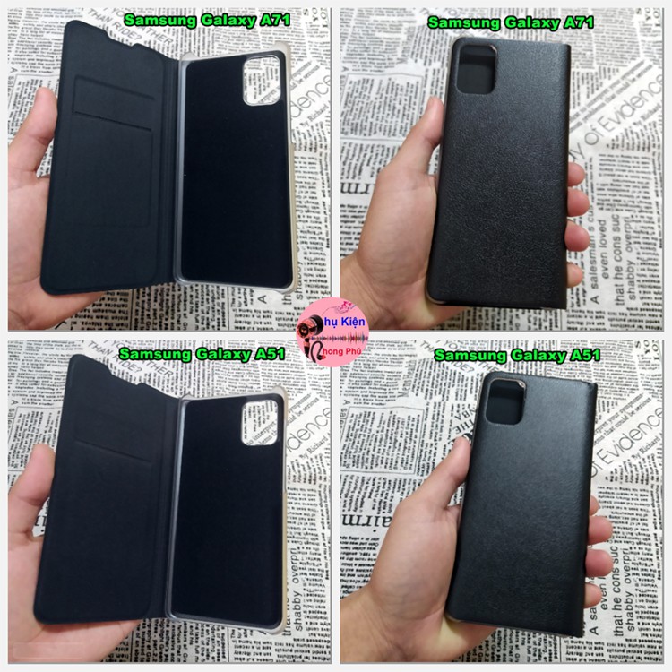 Bao Da Samsung Galaxy A51 / A71 Kiểu Dáng Gấp 2 Mặt Và Có Phối Ví Sang Trọng