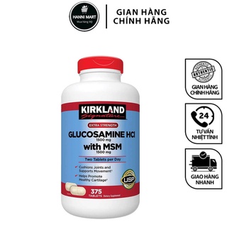 Viên uống bổ khớp của mỹ kirkland signature™ glucosamine hcl & msm 1500mg hộp 375 viên