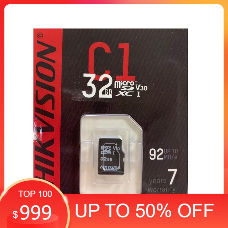 Thẻ Nhớ MicroSD Hikvision C1 32GB,64GB,128GB - 92Mb/s Box Class10 (Chuyên Dùng Camera)