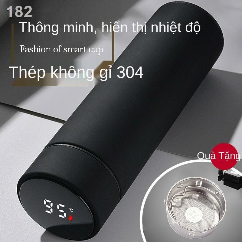 Cốc cách nhiệt inox 304 nam nữ sinh viên phiên bản Hàn Quốc xu hướng bình trà dung tích lớn đơn giản dễ thương