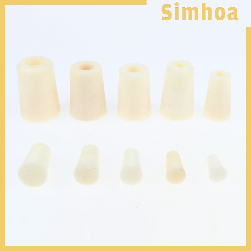 [Hàng mới về] Bộ 5 cái nút cao su đậy chặn ống nghiệm đa dụng 9-13mm