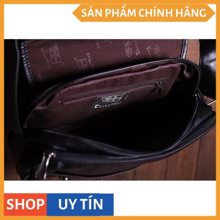 Túi Đeo Chéo Da Cao Cấp HARAS-HR054(ĐEN)