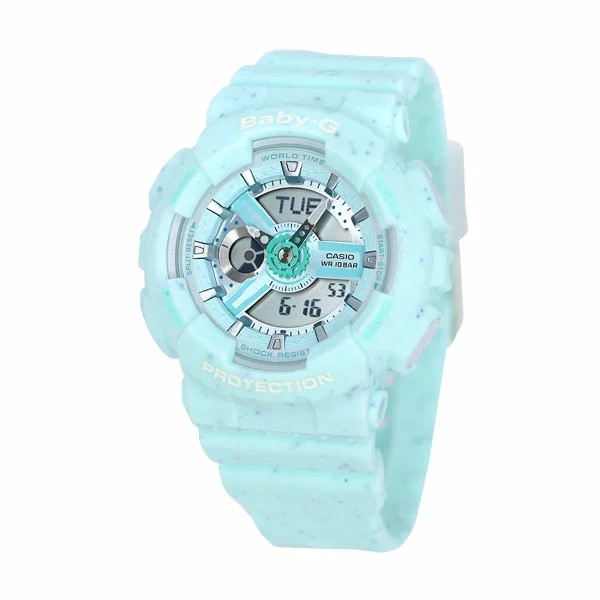 Đồng hồ nữ dây nhựa Casio Baby-G chính hãng Anh Khuê BA-110PI-2ADR