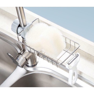 Kệ gắn vòi inox để đồ giẻ rửa chén bát