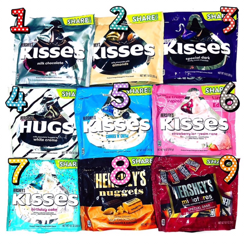 Socola kisses / Socola hershey's - Mỹ
