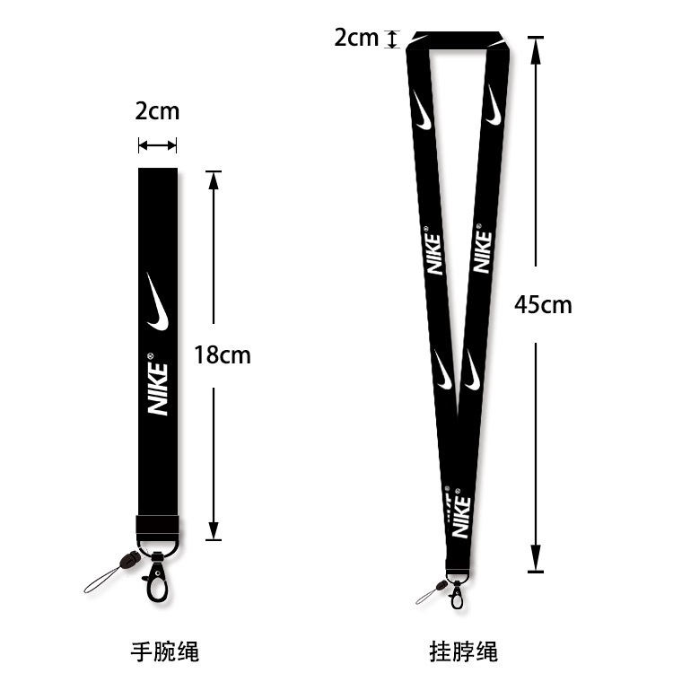 Dây Đeo Thẻ Tên/Thẻ ID In Logo Nike Thời Trang Chất Lượng Cao