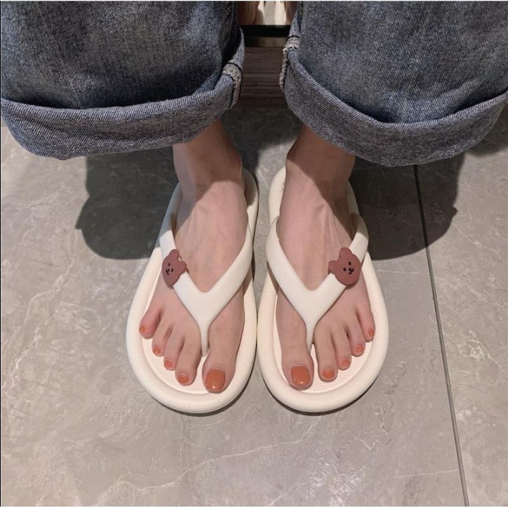 JY004 - dép kẹp gấu xỏ ngón, xinh hàng đẹp, giá hạt dẻ