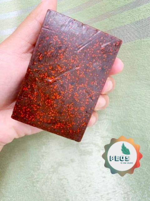 Xà Bông Organic Dưỡng Da Cốm Nghệ Tía Tô - PEOS (HSD: 6 tháng, Handmade) | BigBuy360 - bigbuy360.vn