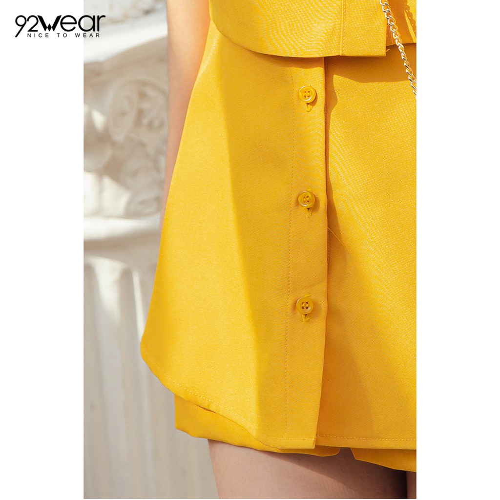 Quần short nữ nẹp khuy 92WEAR SVW0763 | BigBuy360 - bigbuy360.vn