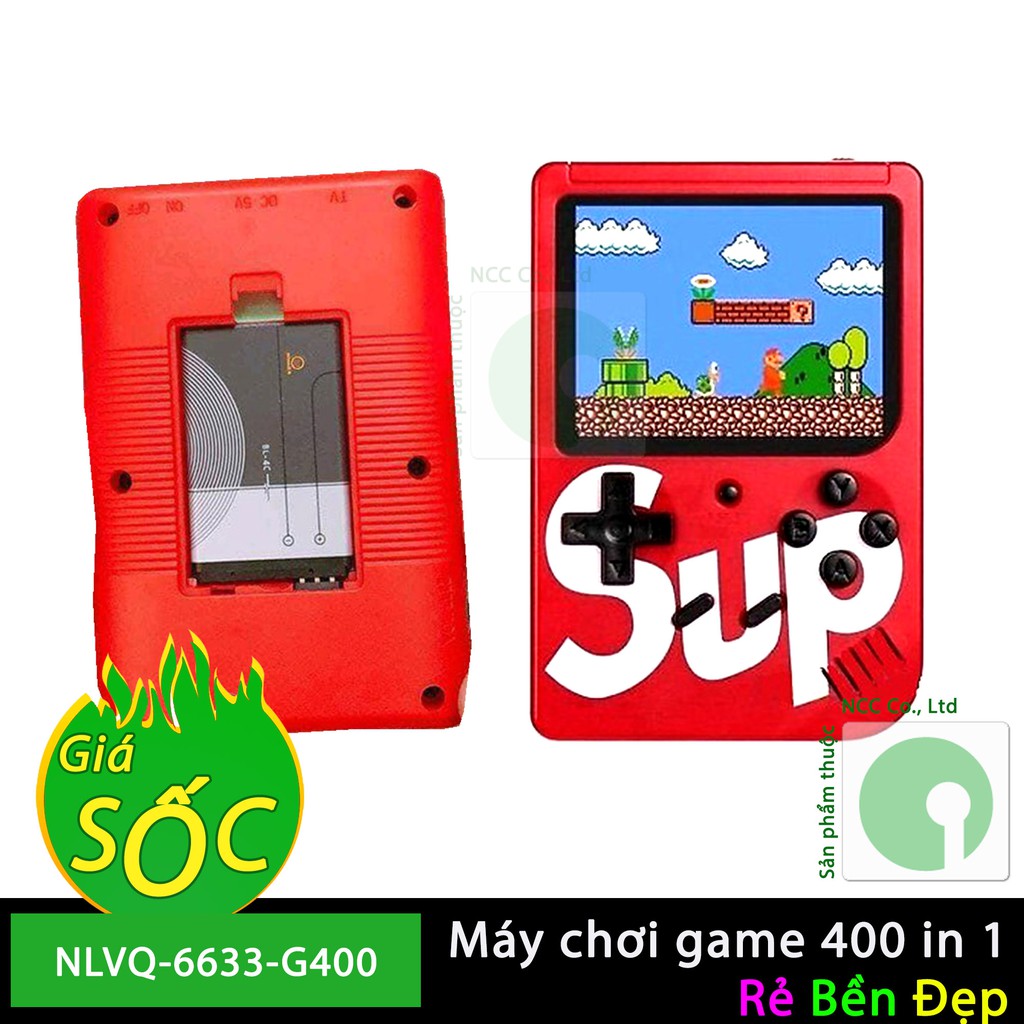 Máy chơi game 4 nút cầm tay Sup 400 trò chơi - NLVQ-6633-G400