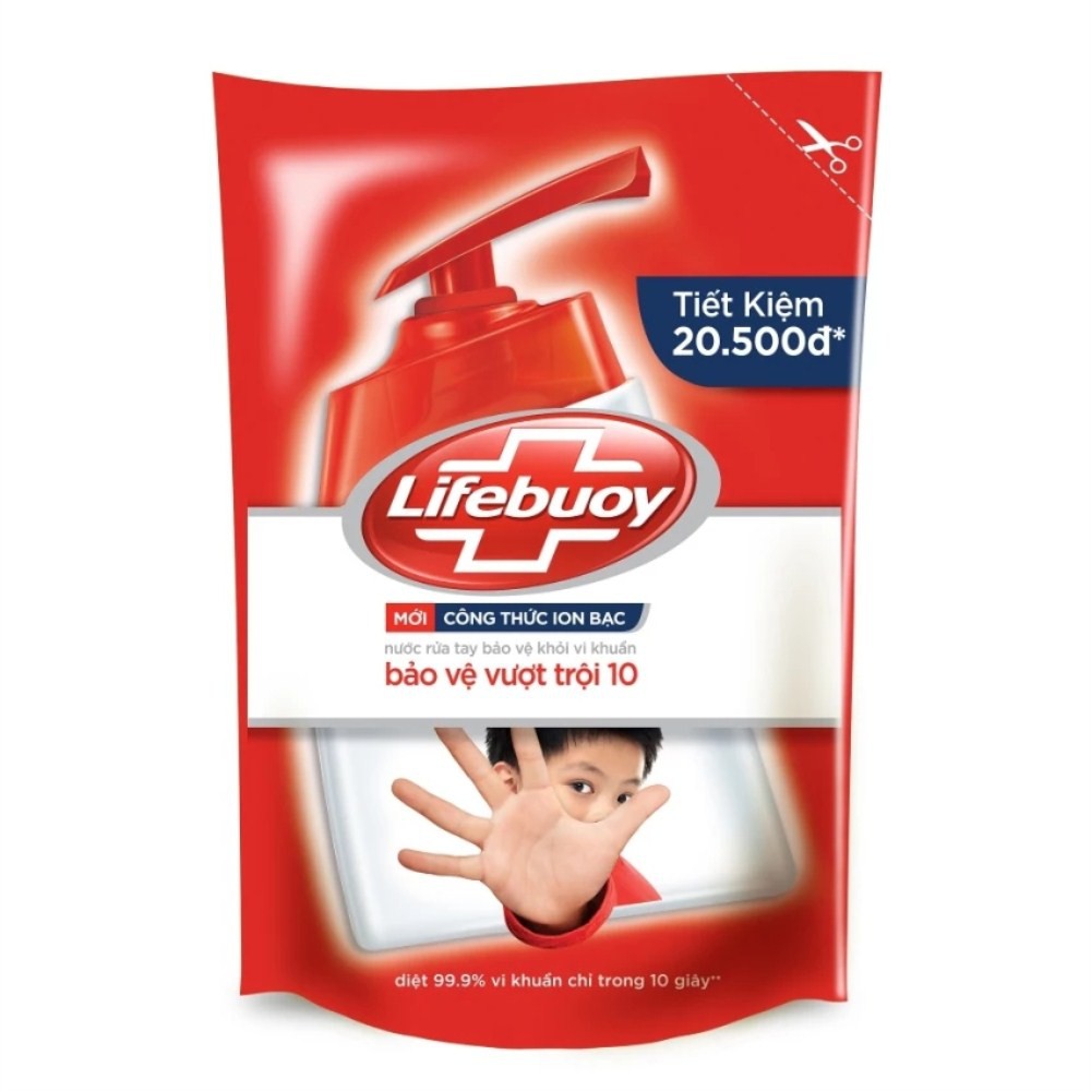 Nước rửa tay Lifebuoy bảo vệ vượt trội túi 450g