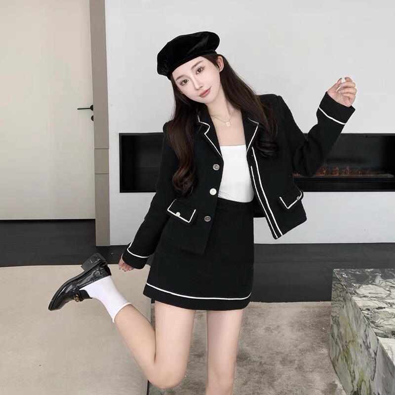 TKLIHN Set váy VEST dạ sang chảnh ulzzang HOT FASHIONITA 2021 KÈM 2 ẢNH THẬT