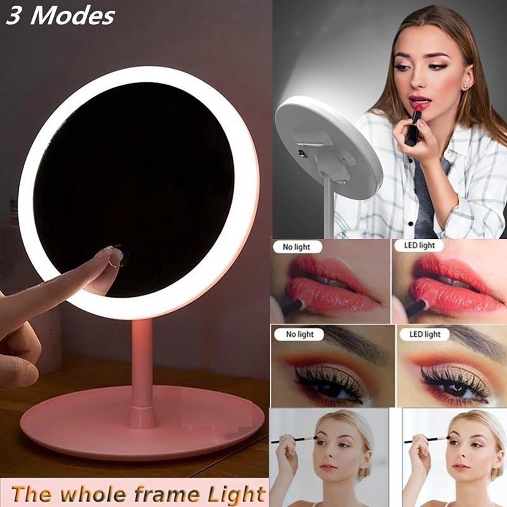 Gương Trang Điểm Tích Hợp Đèn Led 3 Chế Độ Thông Minh Tùy Chỉnh Tiện Dụng