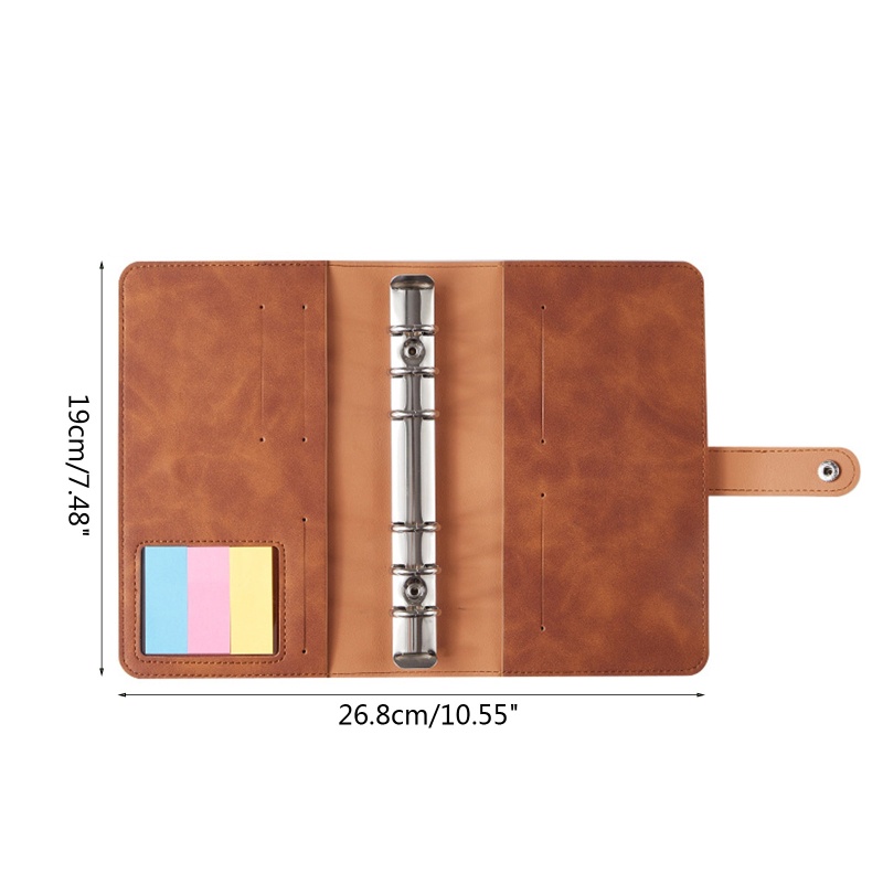 Túi Đựng Tiền Tiết Kiệm Có Khóa Kéo A6 6 Vòng Tiện Dụng