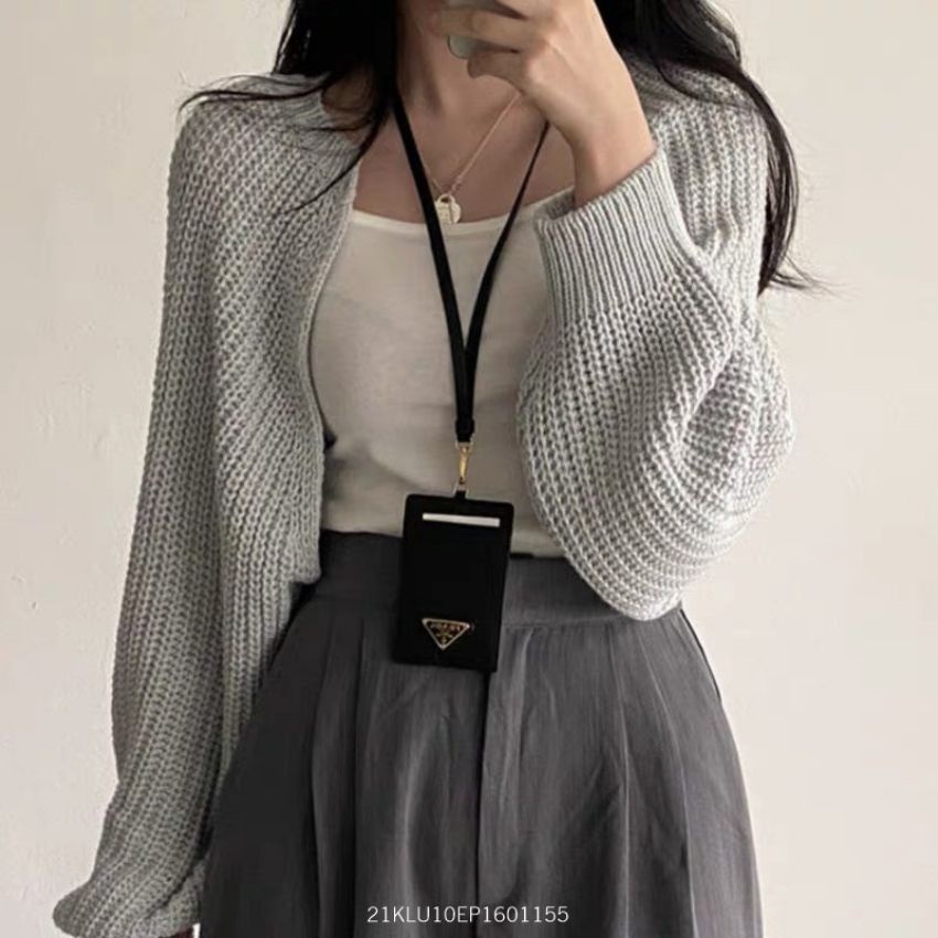 Áo khoác len nữ croptop tay cánh dơi dày dặn, áo cardigan phong cách ulzzang Fmstyle Saigon 21KLU10EP1601 | BigBuy360 - bigbuy360.vn