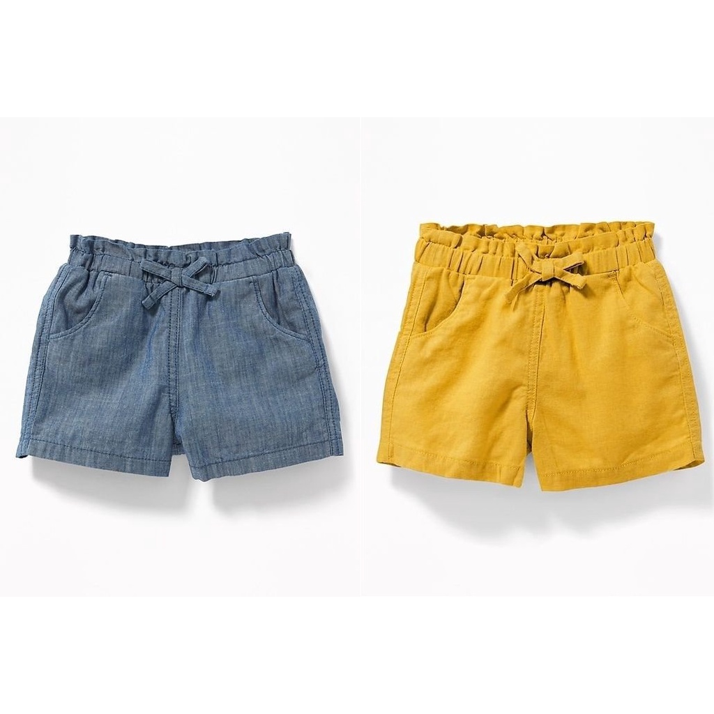 Quần short linen Old Navy xuất xịn cho bé gái từ 1-5 tuổi