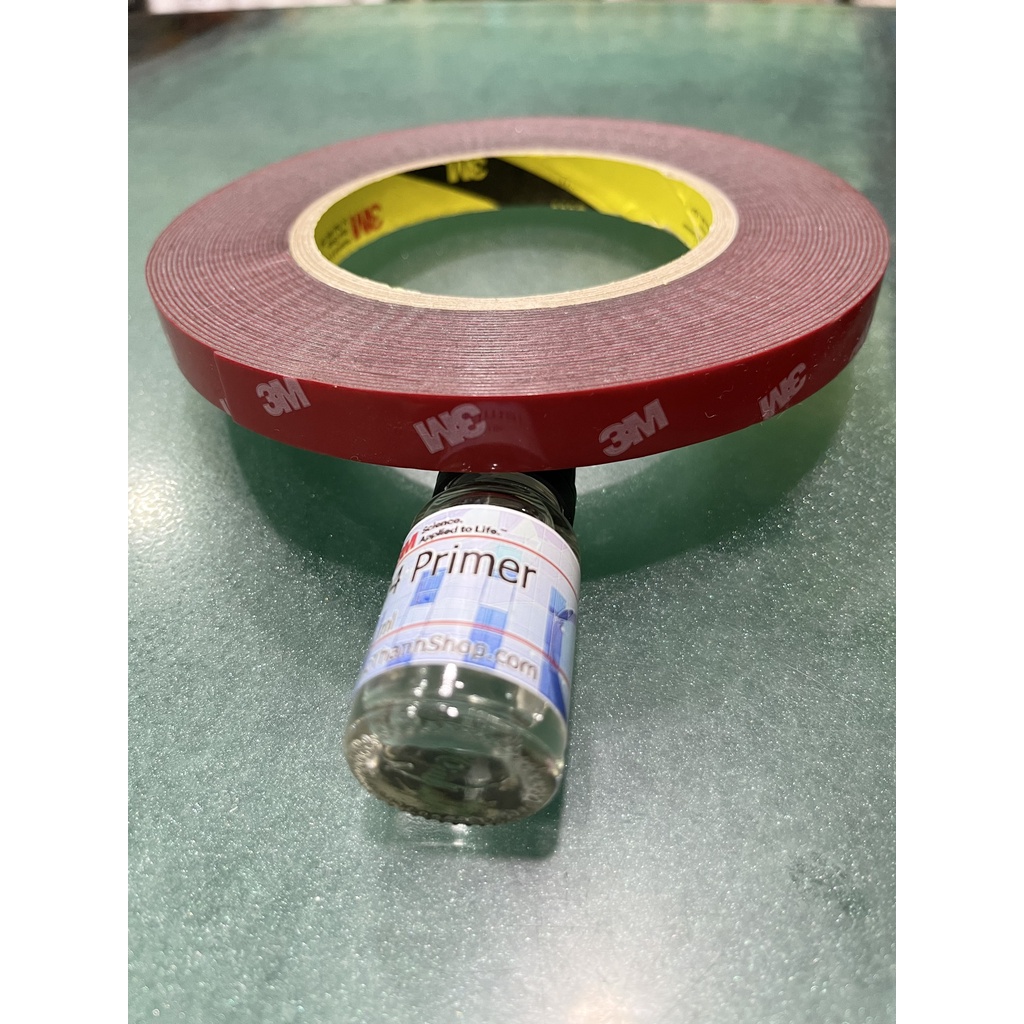 COMBO BĂNG KEO CƯỜNG LỰC DÁN ĐỒ CHƠI XE HƠI 3M 4229P 10MMX10M (ĐỎ) VÀ DUNG DỊCH KEO TĂNG ĐỘ KẾT DÍNH 3M PRIMER 94 10ML