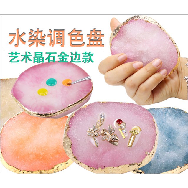 Đá Màu Chụp Ảnh Mẫu Nail, Đá Để Keo, Để Bột Vẽ. - Lẻ 1 Cái