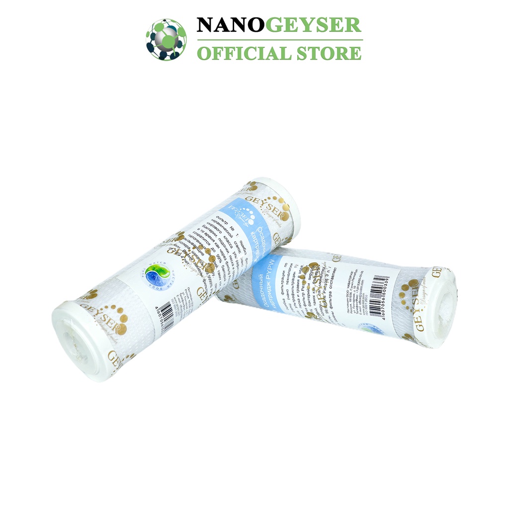 Lõi CTO Nano Geyser, Lõi lọc nước số 3 dùng cho máy Karofi, Kangaroo, Aqua, Sunhouse, Geyser TK, Ecotar,...