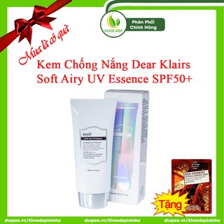 [ CHĨNH HÃNG ] Kem Chống Nắng DEAR KLAIRS Dưỡng Và Làm Mềm Da SOFT AIRY UV ESSENCE SPF50+ 80ml