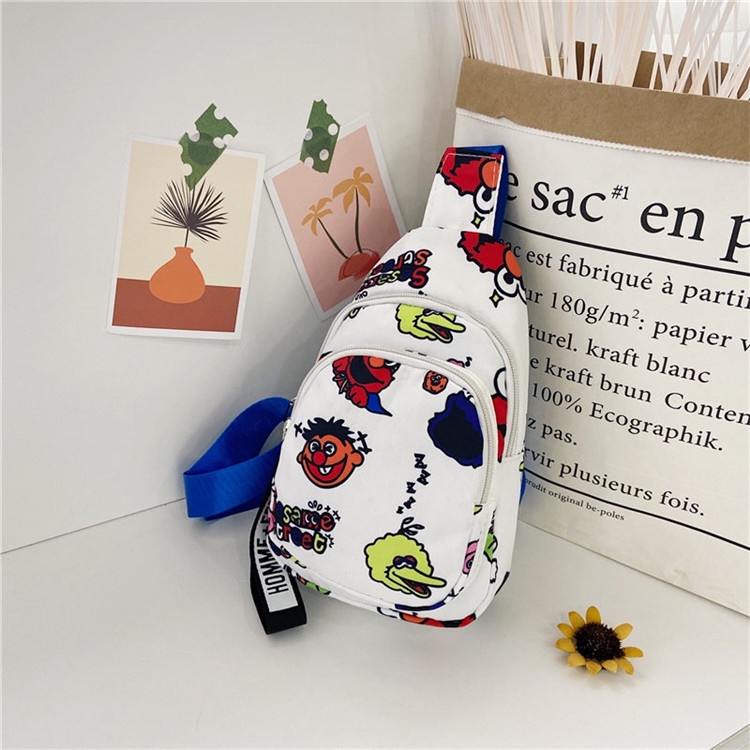 Túi Đeo Chéo Ngực Vải Nylon Cỡ Nhỏ Thiết Kế Dễ Thương Cho Bé