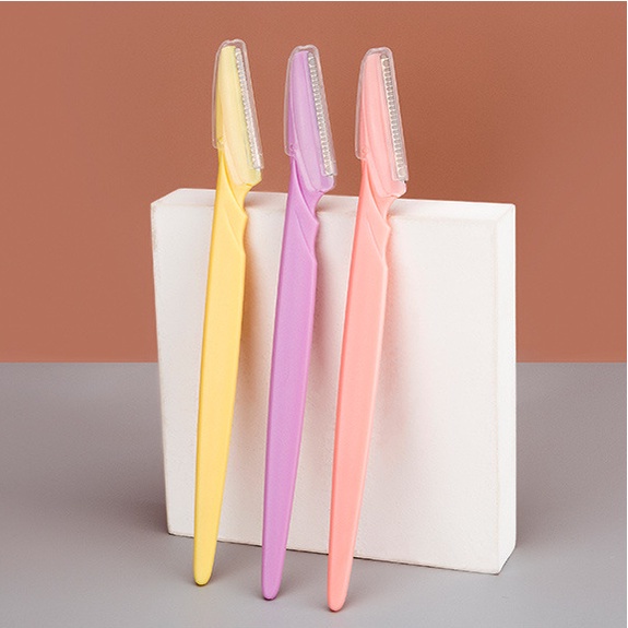 Set 3 Dao Cạo Lông Mày Bằng Thép Không Gỉ Tiện Dụng