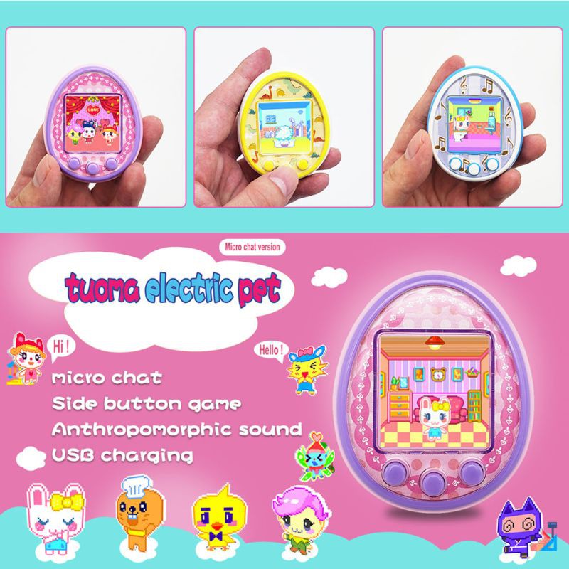 Máy nuôi thú ảo Tamagotchi 8 trong 1 vui nhộn