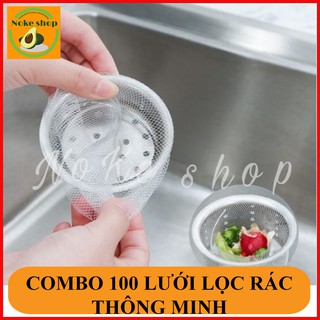 COMBO 100 TÚI LƯỚI LỌC RÁC THÔNG MINH HELFER CHO BỒN RỬA CHÉN BÁT