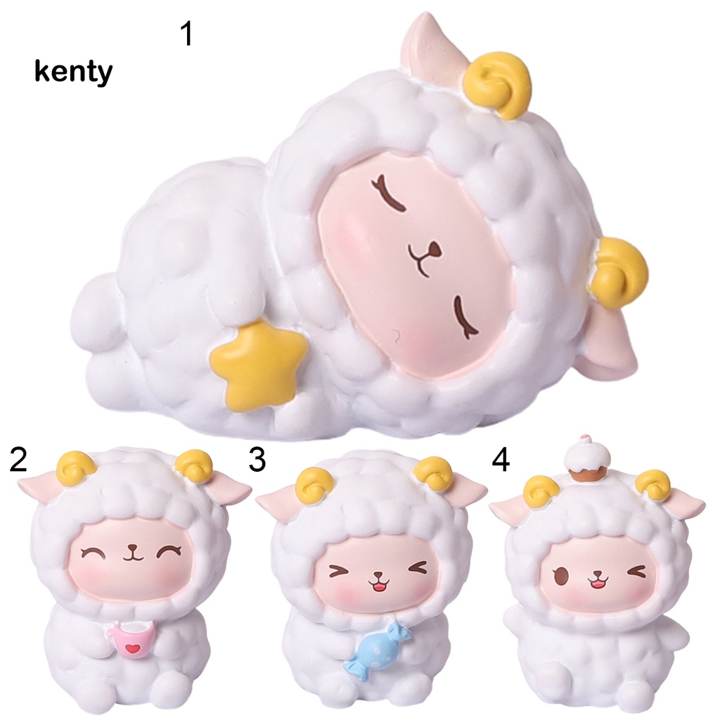 Mô hình chú cừu mini bằng nhựa dành cho trang trí cây cảnh xinh xắn