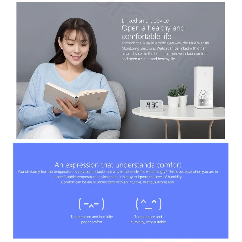 Xiaomi Mijia Ẩm kế điện tử thông minh Electronic Thermometer Hygrometer Pro/Xiaomi Mijia Thermometer 2