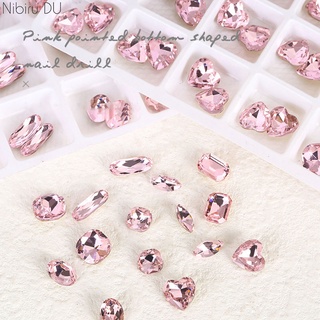 Bộ 10 HạT ĐíNh Trang Trí MóNg HìNh BầU DụC 3D DIY