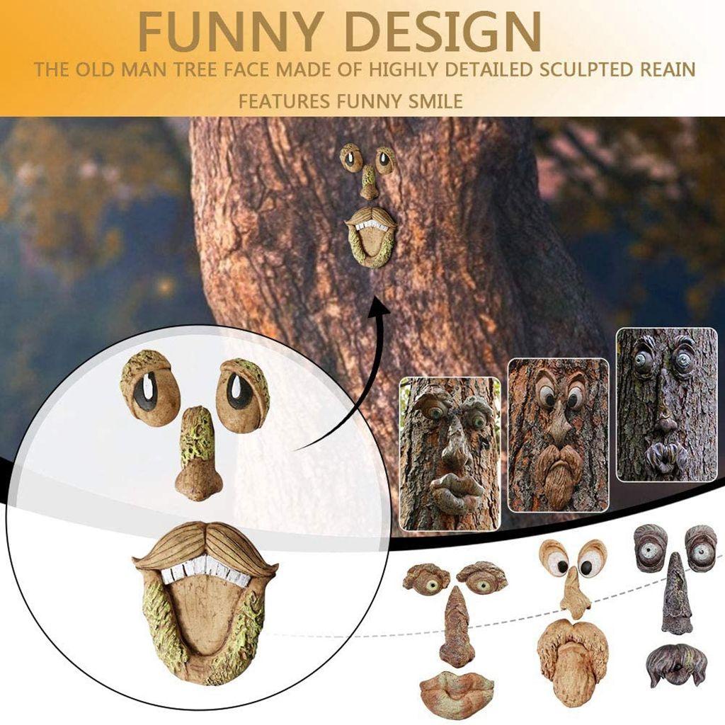 Phụ Kiện Trang Trí Cây Hình Mặt Ma 3D Vui Nhộn Sáng Tạo