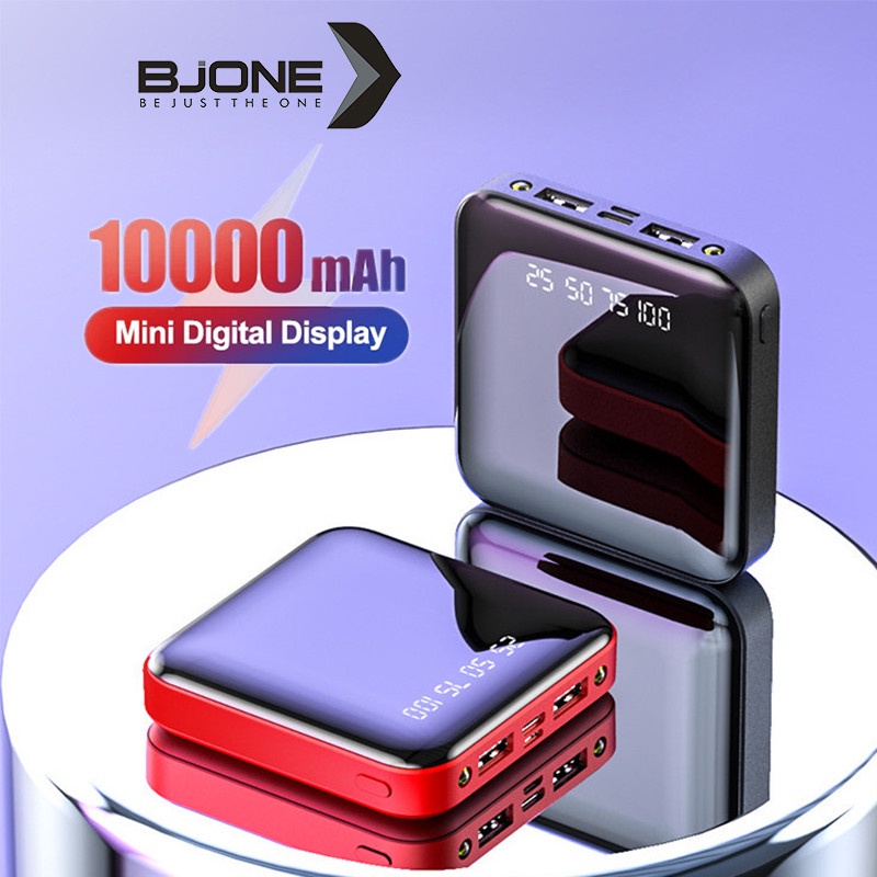 Sạc dự phòng BJONE dung lượng 10000mAh 2 cổng đầu ra USB tích hợp màn hình LCD có đèn led dễ mang theo tiện dụng