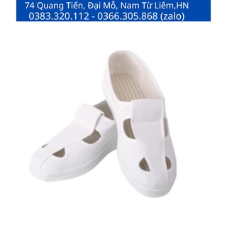 Giày Phòng sạch chống tInh điện 4 lỗ.