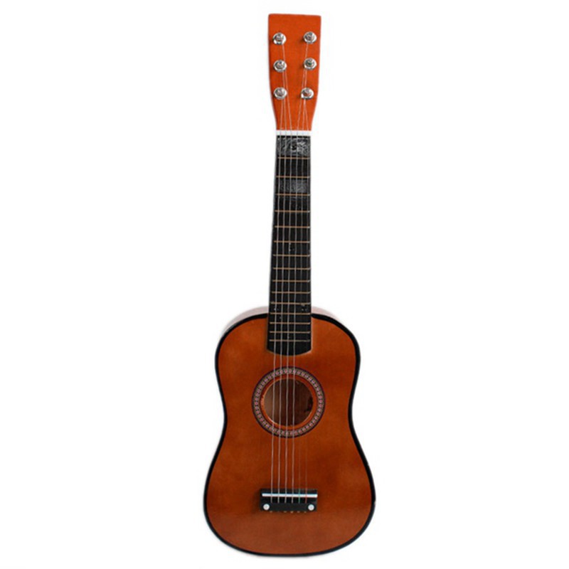 Guitar màu đen loại nhỏ 23 inch bằng gỗ chất lượng cao