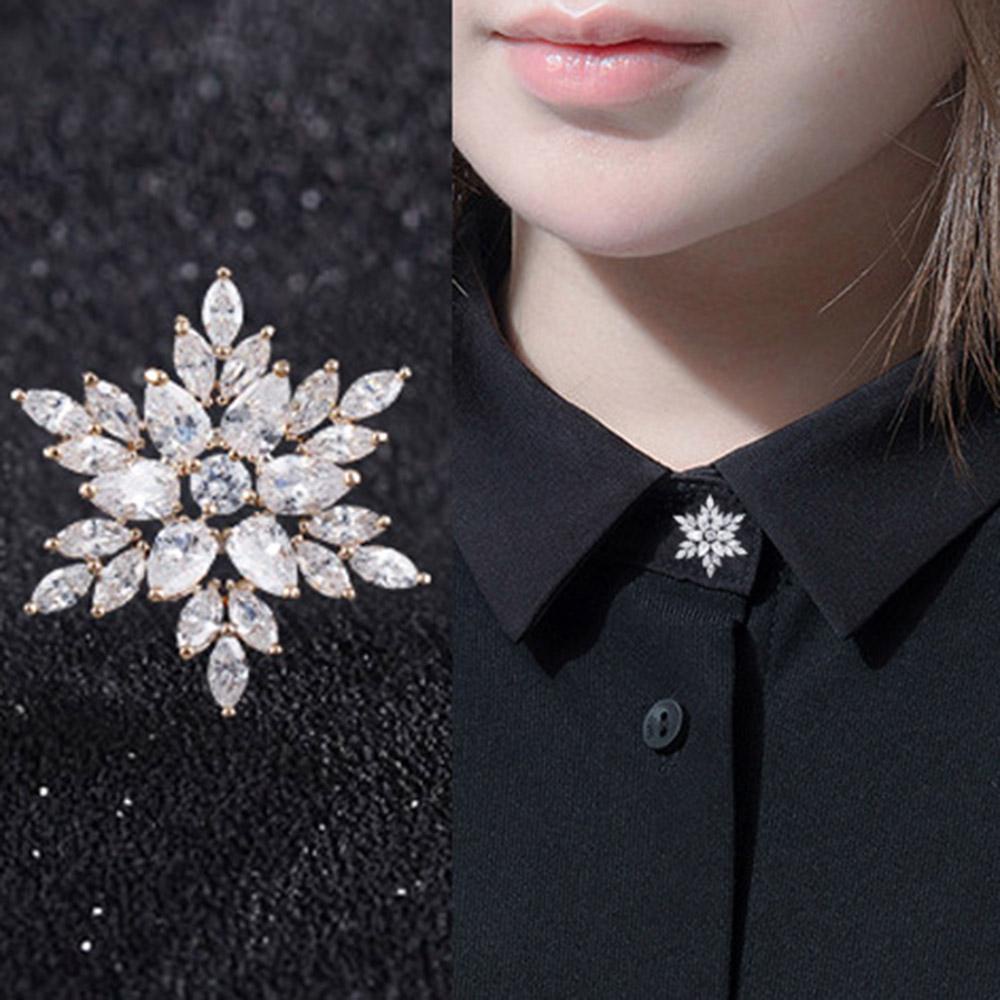 Ghim Cài Áo Hình Hoa Thời Trang Bằng Đồng Cho Nam &amp; Nữ