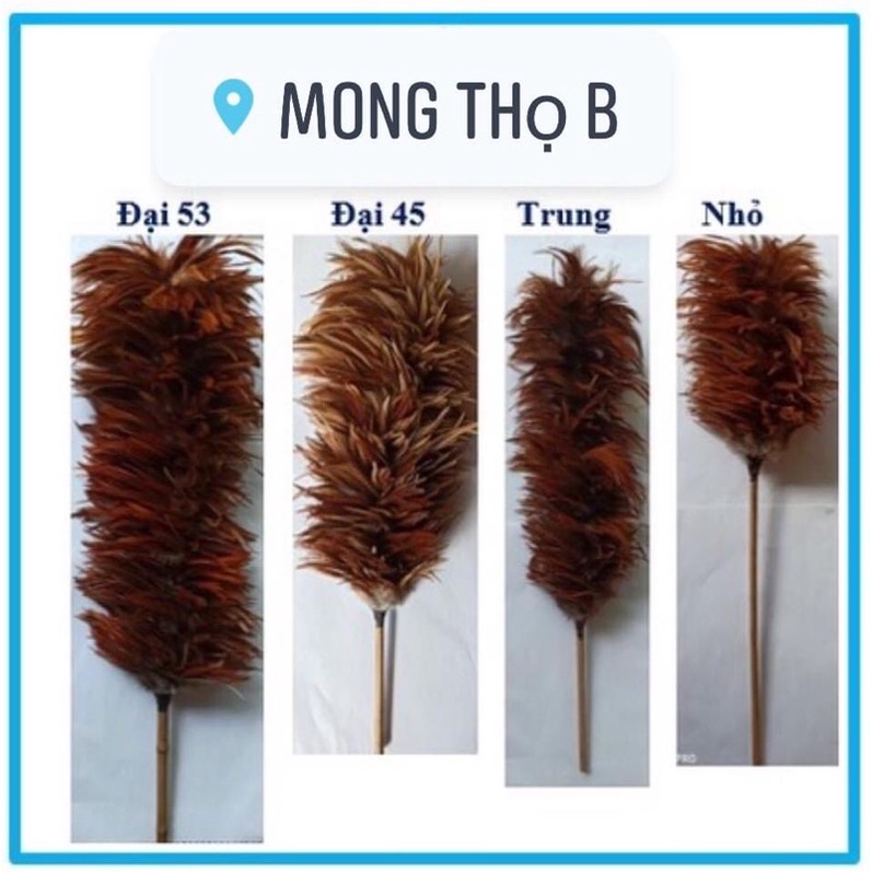 Chổi lông gà dài ngắn phủi bụi