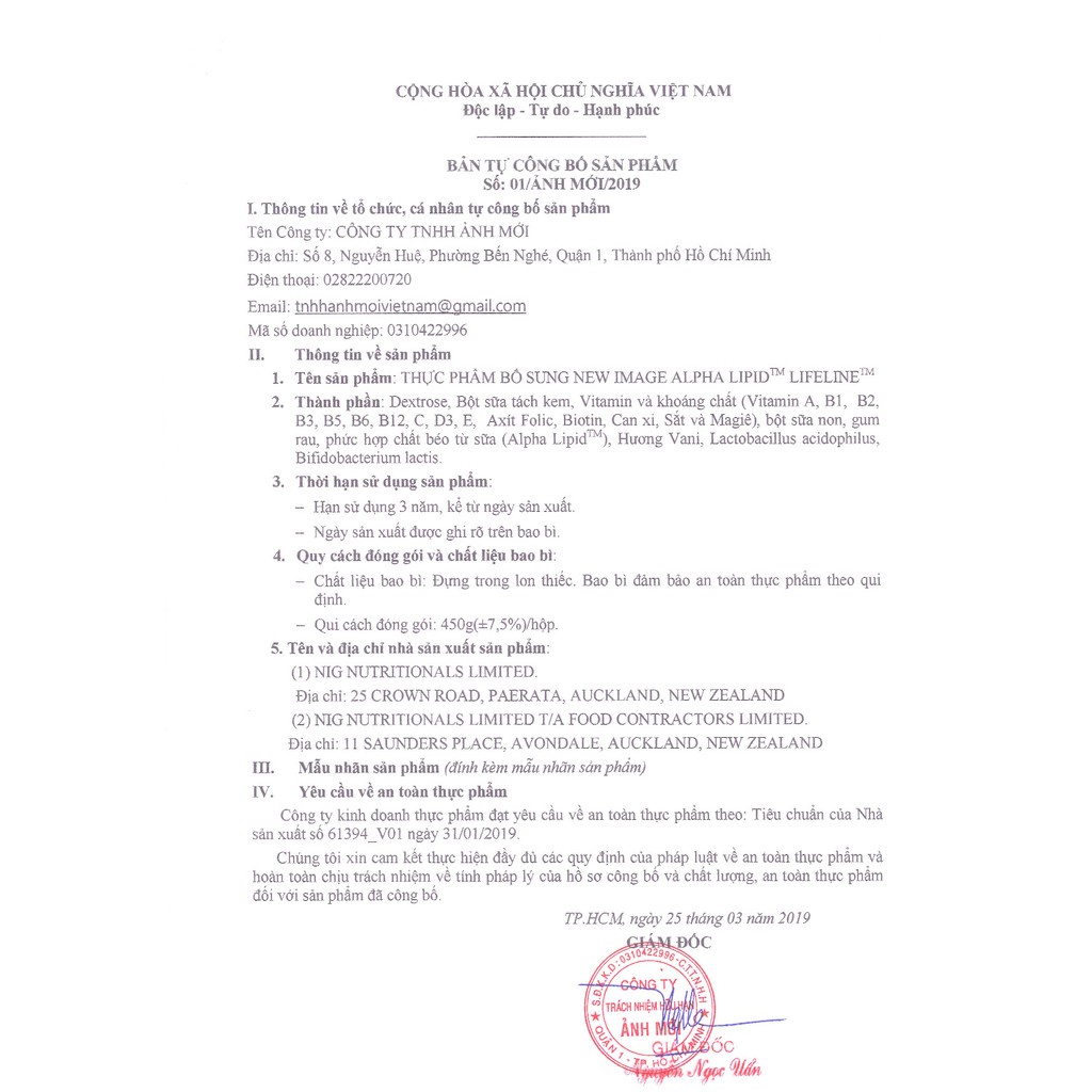 Sữa Non Alpha Lipid 450g New Zealand | BigBuy360 - bigbuy360.vn