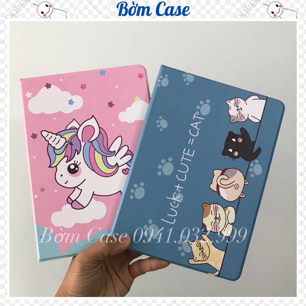 Ốp ipad Silicon Luck + cute = cat ốp ipad Gen 5,6,7,8,9,10 - Air 1,2,3,4,5 - Pro 11,9.7,10.5...BỜM CASE
