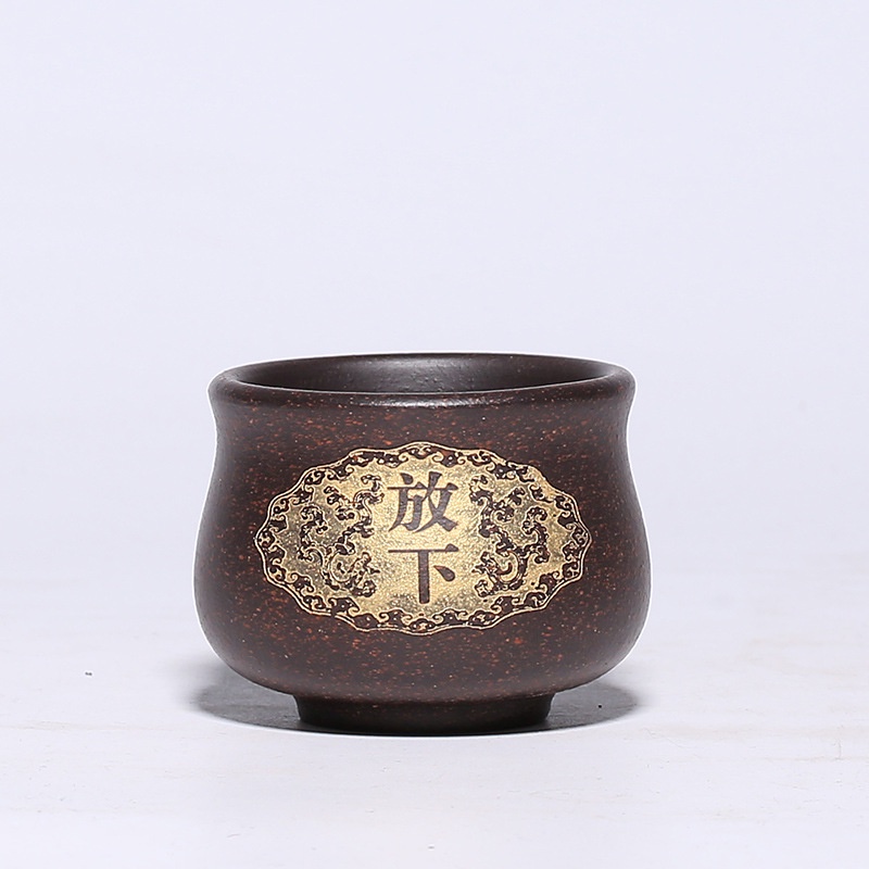 BỘ CHÉN TỬ SA NGHI HƯNG THỦ CÔNG TRI TÚC THƯỜNG LẠC 60 ML (BỘ 04 CHÉN KÈM HỘP QUÀ)