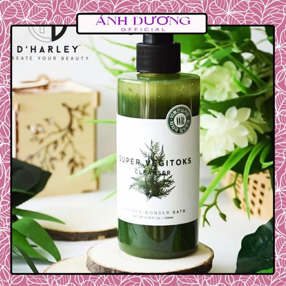 Sữa rửa mặt rau củ Byvibes Wonder Bath Super Vegitoks Cleanser 300ml chiết xuất rau củ - Fidi Beauty