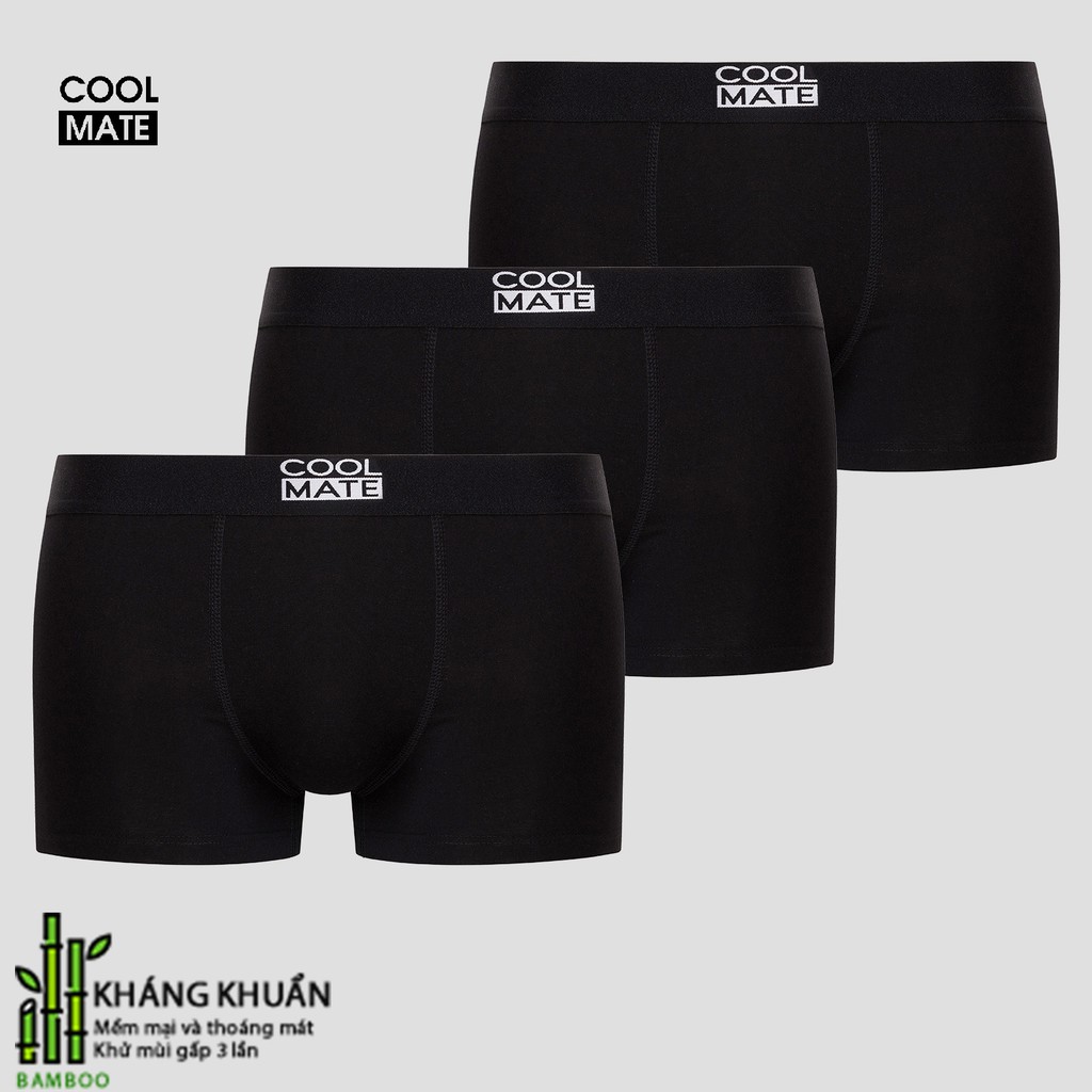 Combo 3 quần lót nam dáng Trunk Bamboo kháng khuẩn Coolmate | BigBuy360 - bigbuy360.vn