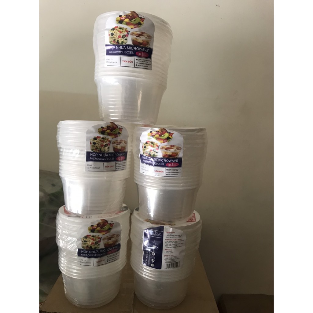 50 hộp tròn 500ml