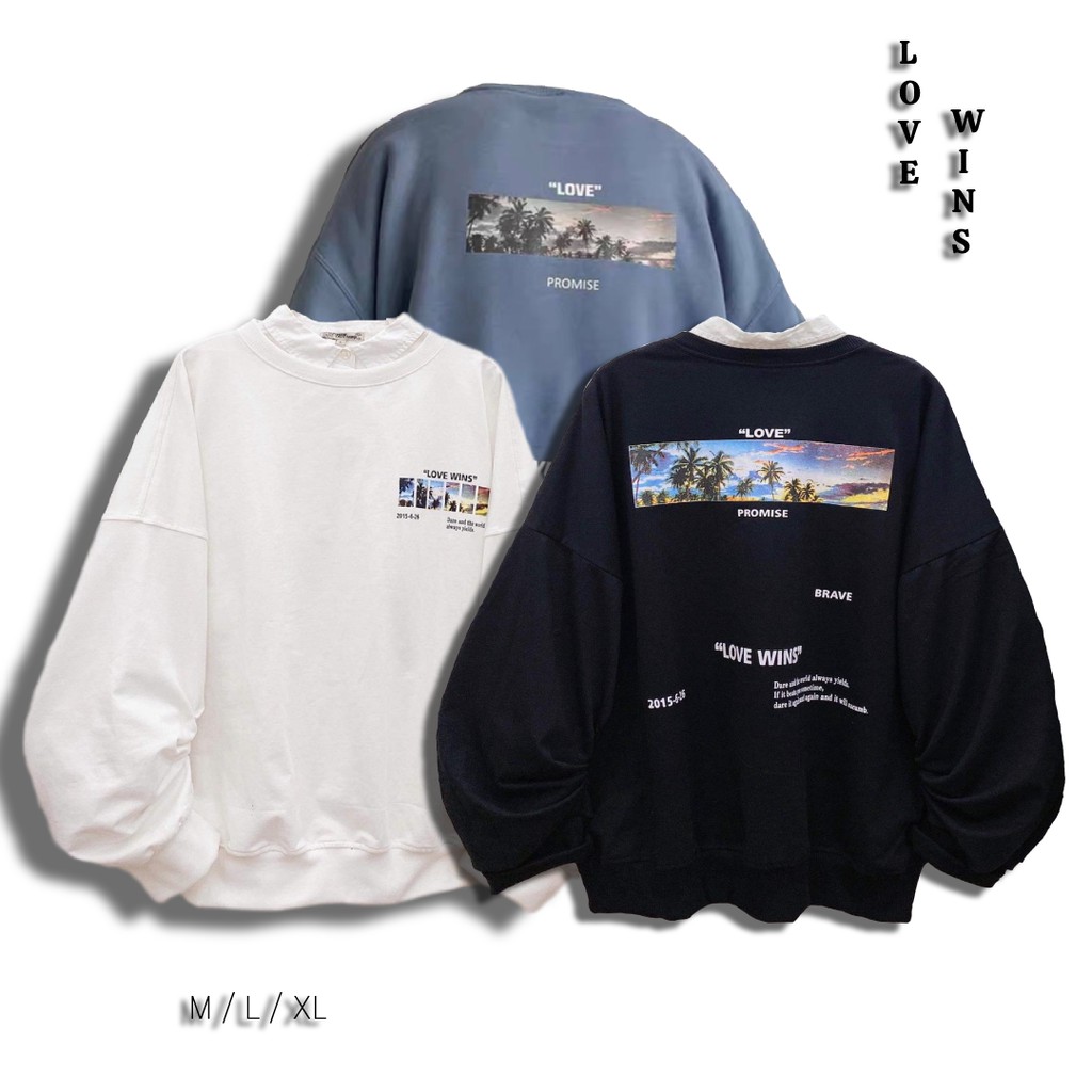 áo sweater ' Love wins '
