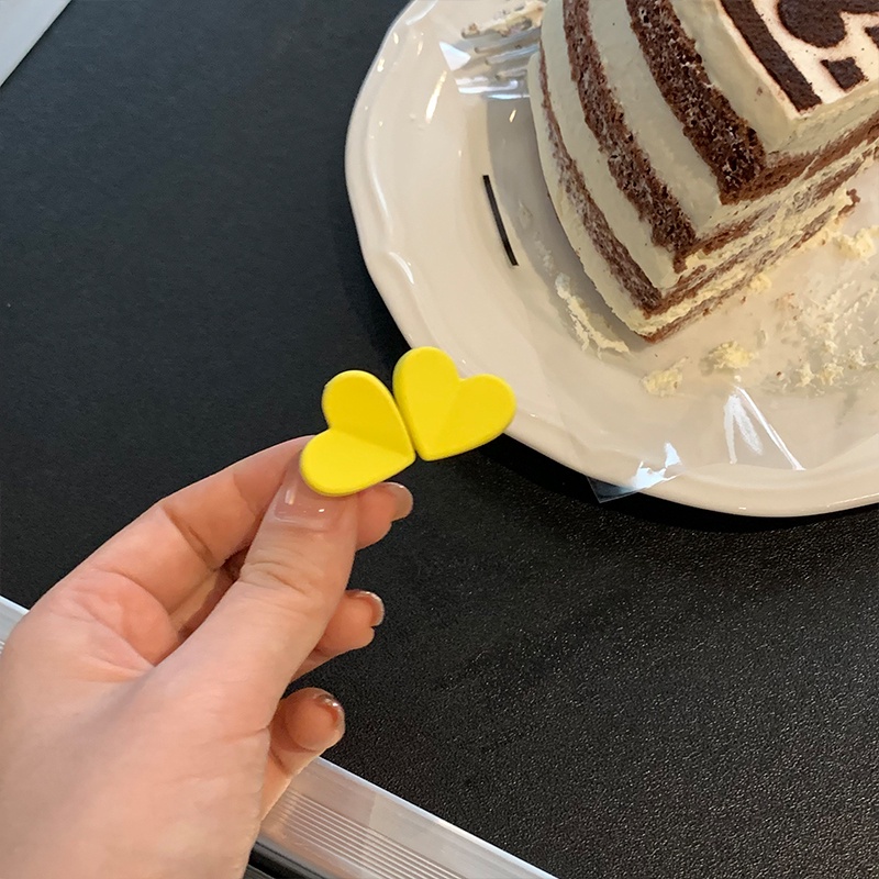 ✨✨Kẹp tóc hình trái tim đôi nhiều màu sắc phong cách Hàn Quốc dễ thương cho nữ