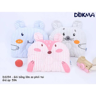 Gối bông lõm ss dokma phối tai cho bé