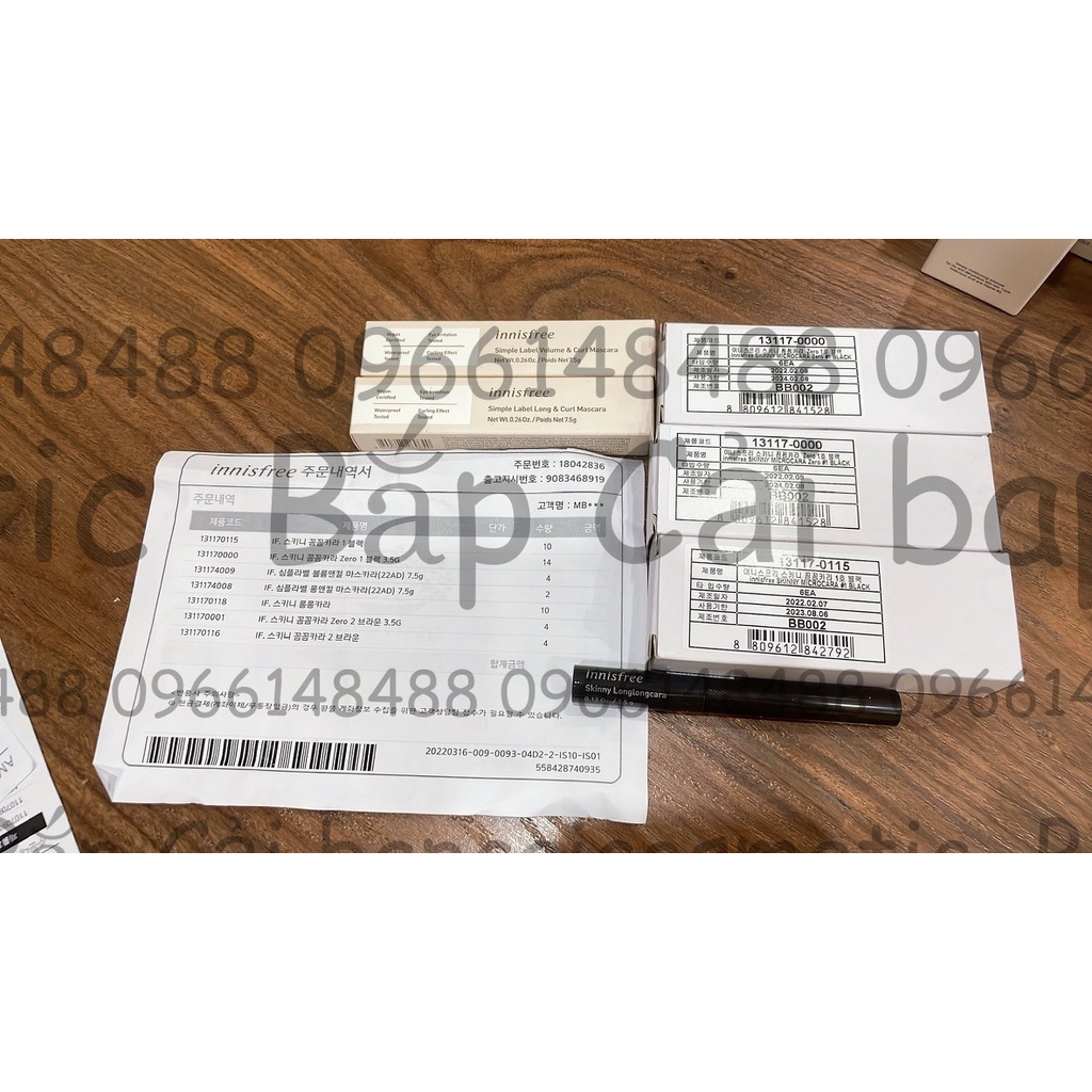 MBC Mascara Siêu Mảnh Chống Trôi INF các loại thanh lý