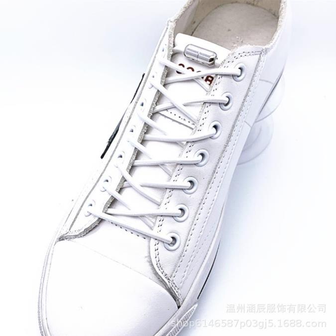 Dây Giày Co Giãn Hickies Có Vòng Kim Loại Điều Chỉnh Dây GIày Thời Trang Full Bảng Màu.