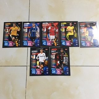 Thẻ Match Attax 19/20 (Forwards) (Mua thẻ Extra có kèm sleeves)